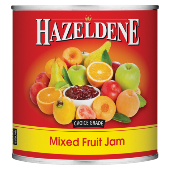 HAZELDENE JAM MIXED FRUIT 900GR