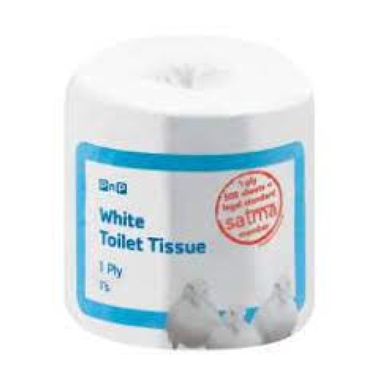 PNP 1PLY TOILET TISSUE WHT 1EA PNP 1PLY TOILET TISSUE WHT 1EA