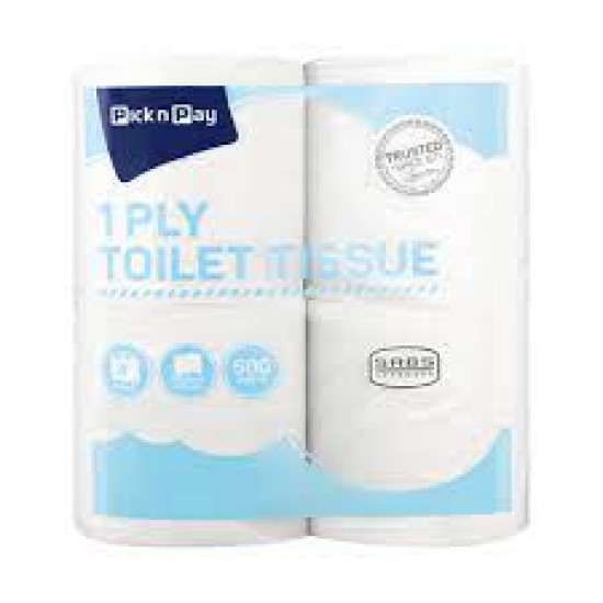 PNP 1PLY TOILET TISSUE WHITE 4EA PNP 1PLY TOILET TISSUE WHITE 4EA