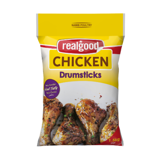 REAL GOOD CHICKN IQF DRUMSTICKS 1.5KG