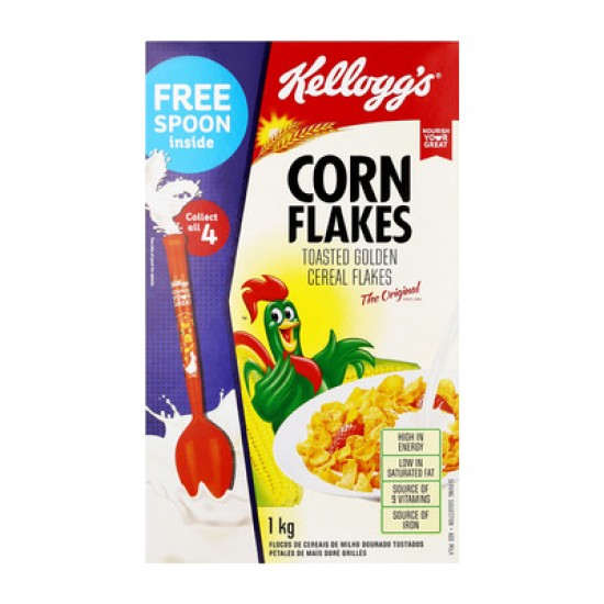 KELLOGG'S CORN FLAKES TOASTED 1KG