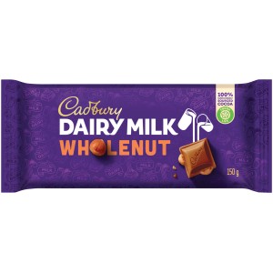 CADBURY SLAB WHOLE NUT 150GR