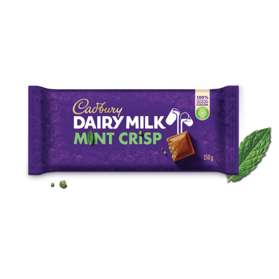 CADBURY SLAB MINT CRISP 150GR