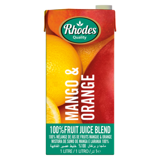 RHODES 100% FRUIT JUICE MANGO&ORANGE 1L