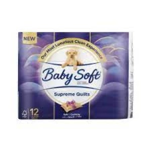 BABY SOFT QUILTS TOILET/P 2PLY 12EA