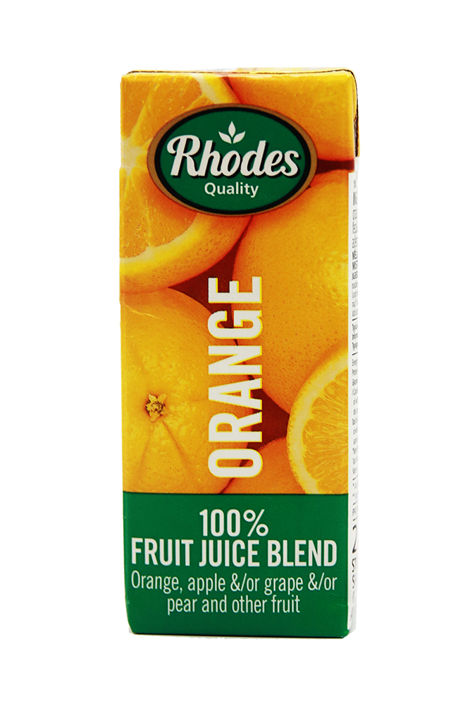 RHODES 100% FRUIT JCE  BLND ORANGE 200ML